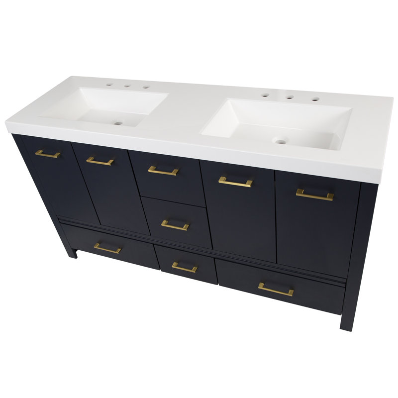 Latitude Run® 61" Double Bathroom Vanity Set & Reviews Wayfair